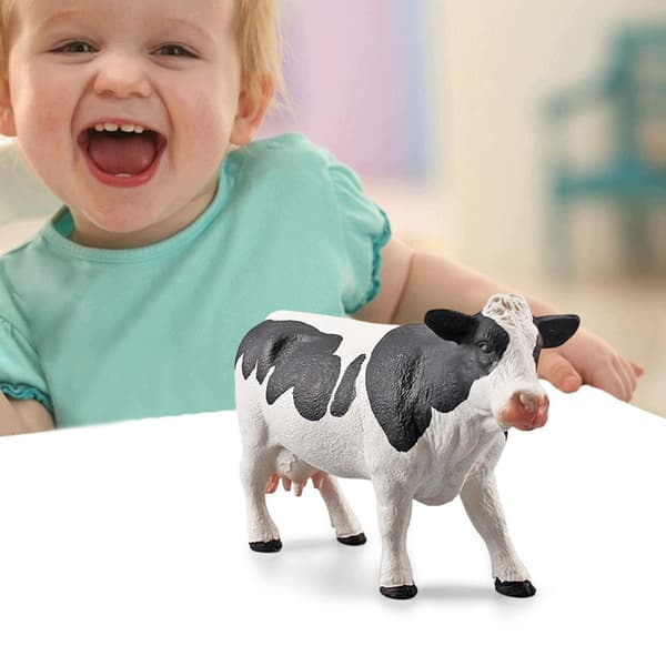 REALISTIC PET TOY – COW STATUE – FIGURINE for