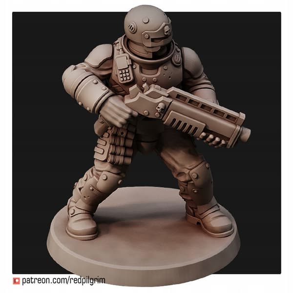 Kravallpolisstyrka – Red Pilgrim Miniatures 28 mm