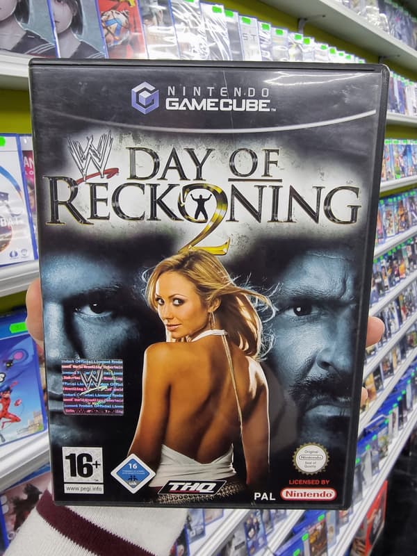 WWE DAY OF RECKONING 2 NINTENDO GAMECUBE COMPLETE SET BDB