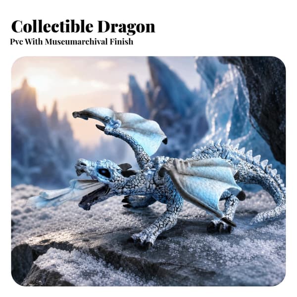 Scaled Dragon Display Statue with sculpted spiked growths and claws, Four-legged