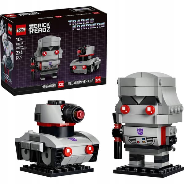 LEGO BrickHeadz 40924 Megatron as a robot and a vehicle