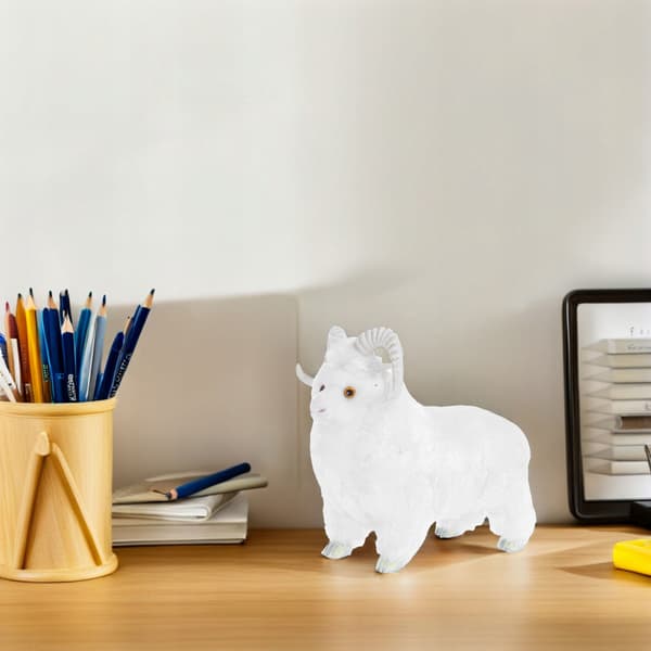 WHITE PLUSH SHEEP – A REALISTIC DECORATION AND TOY