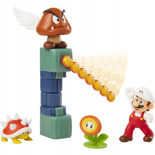 Super Mario Lava Castle + 4 minifigures set, ages 3+