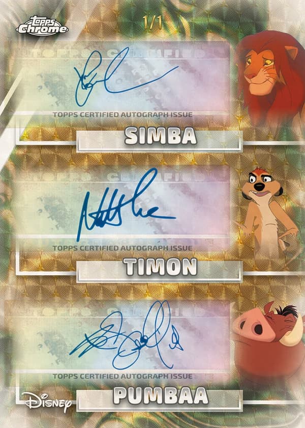 Topps 2026 Disney Chrome Collectible Cards – Value Box