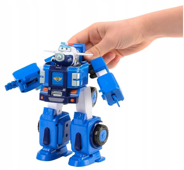 SUPER WINGS PAUL'S CRUISER TRANSFORMABLE ROBOT CAR + PAUL FIGURINE