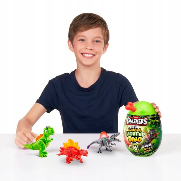 ZURU Smashers Mini Jurassic Light-Up Dino Egg Set – DINOSAUR EGG