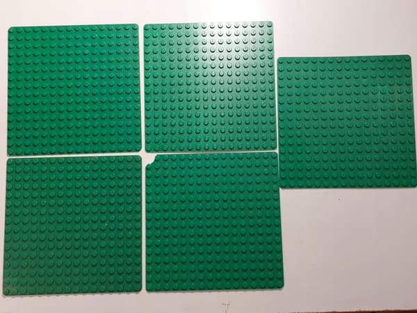 LEGO 16x16 Tiles, 10 pieces, damaged