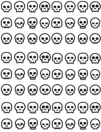 Notebook: Human Skull full page - College-ruled, 120 pages - 8.5 x 11: width