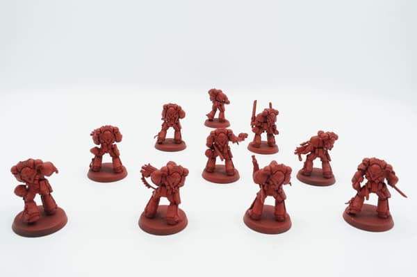 Warhammer 40k Space Marines Primaris Intercessors – set of 10 plastic figures