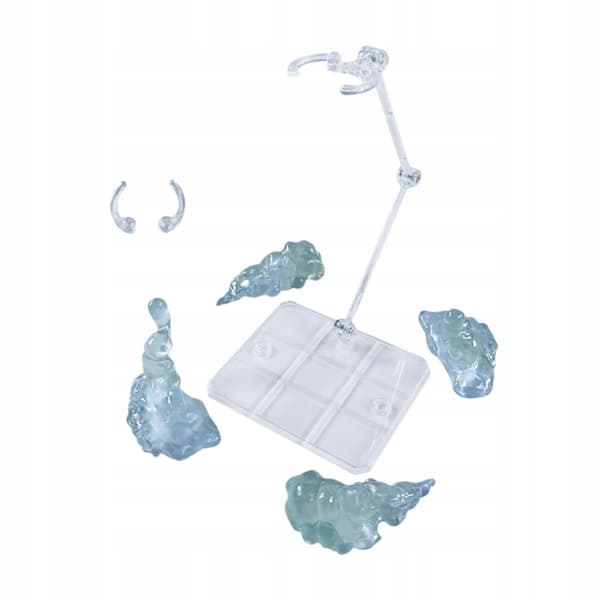 Models with a smoke effect for articulated dolls Realistic diorama scene Clear