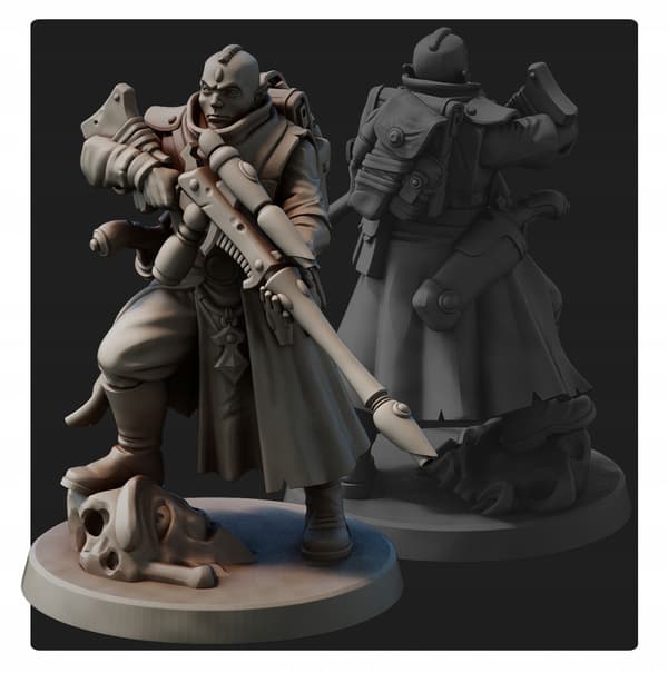 Starwatchers x5 Red Pilgrim Miniatures 28 mm