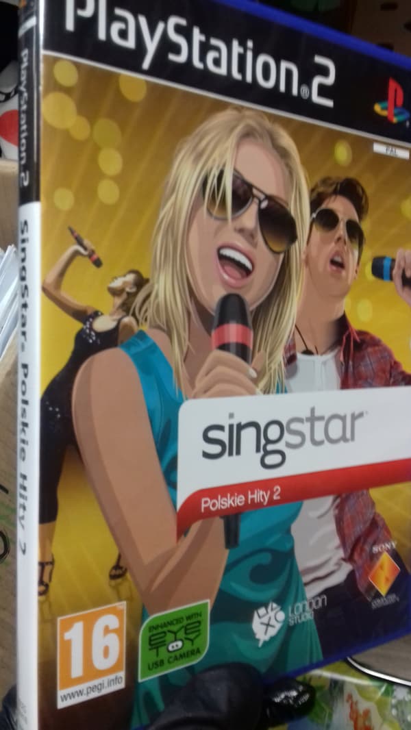 SingStar Polish Hits 2 for PS2, Polish version + SINGSTAR MICROPHONE