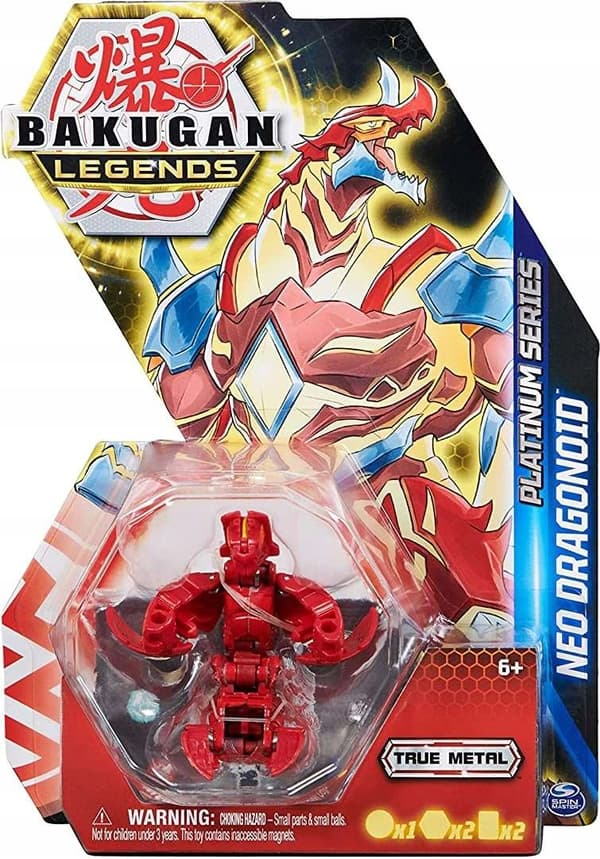 BAKUGAN LEGENDS PLATINUM NEO DRAGONOID FIGURINE