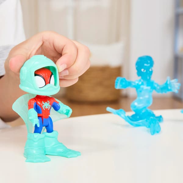 Spidey and Super Friends Water-Webs Figures: Spidey and Hydro-Man, 7 cm