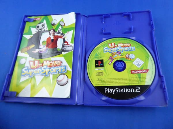 U-MOVE SUPER SPORTS disc – very good+ condition, complete PS2 set