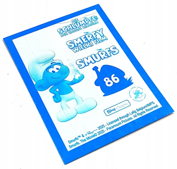 FIM SMURFS STICKERS. 9 PACKETS / 54 STICKERS