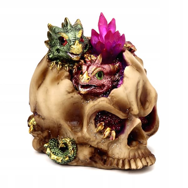 Puckator 'Little Dragons in a Skull' LED figurine