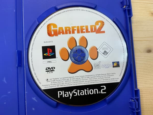 GARFIELD 2 disc, very good condition, PS2