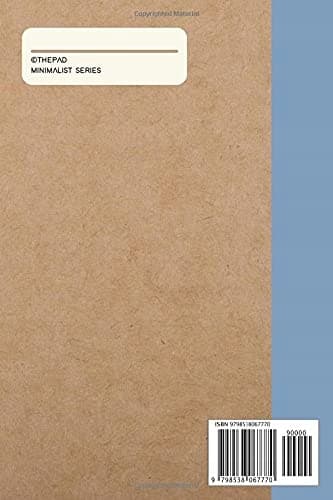 Notebook: Minimalist Series – Blue Spine