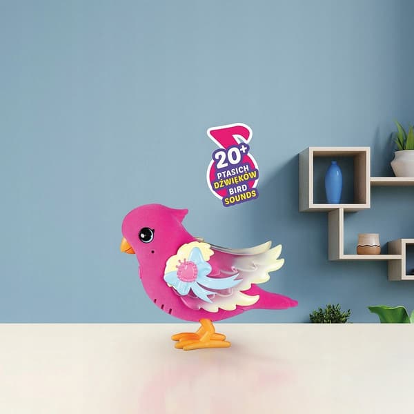 LITTLE LIVE PETS PINK BIRD IN A CAGE – INTERACTIVE, LIGHT-UP, CHIRPING