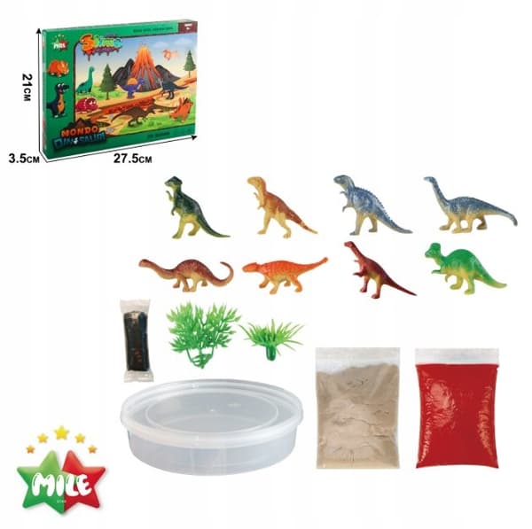 DIY 3D dinosaur scene