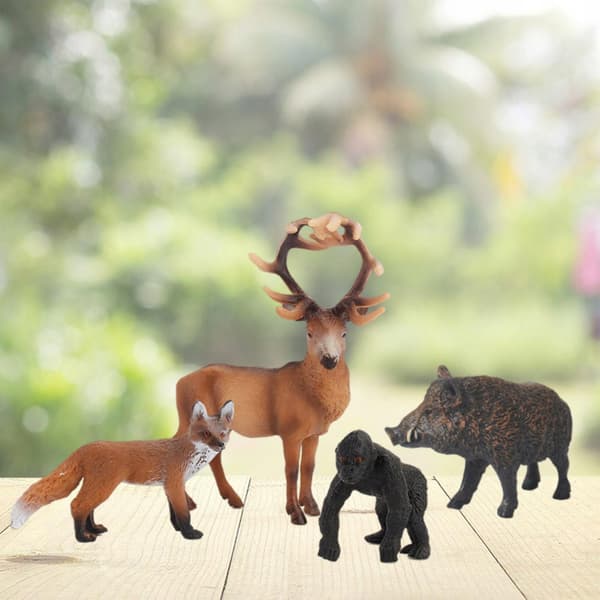 Plastic figurines – Painted educational set: Elephant (animal model B)