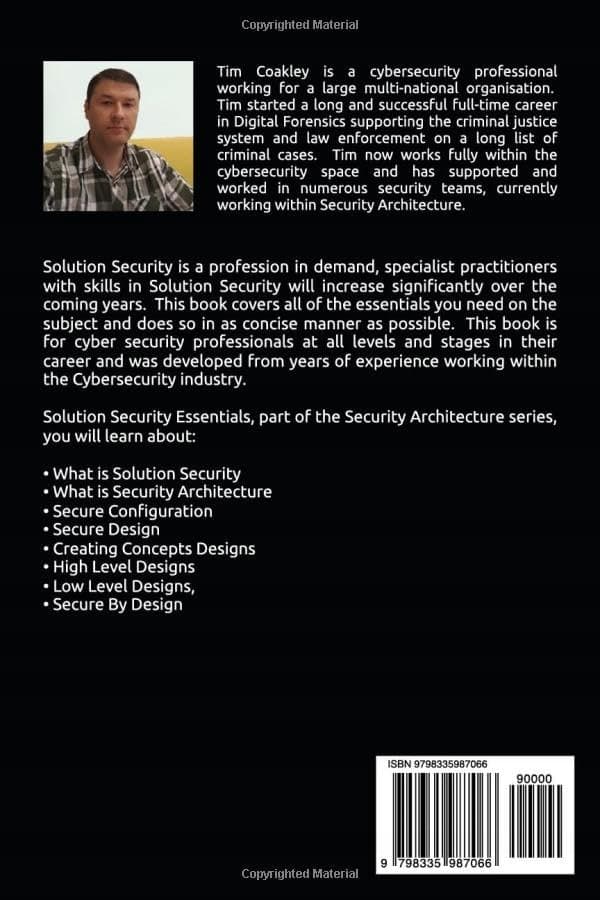 Coakley, Tim. *Security Essentials: Security Architecture Series for*