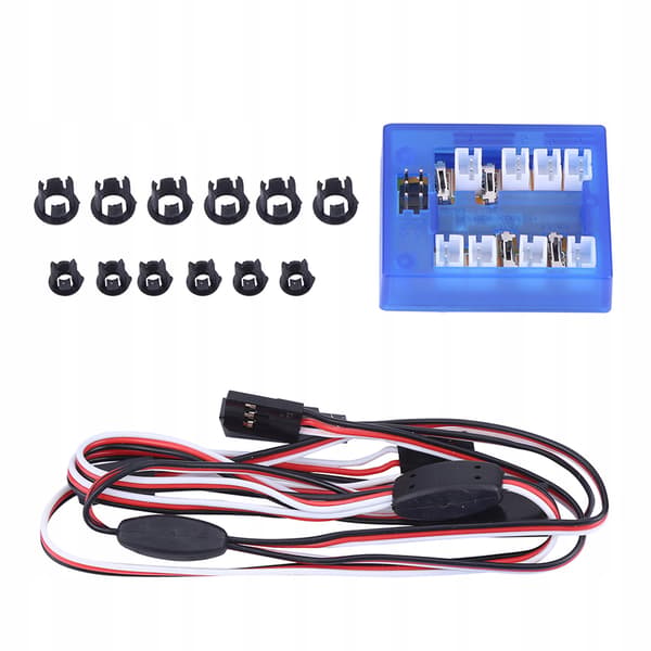 12 Syst LED Lighting Set – Simulation of a flashing RC lamp