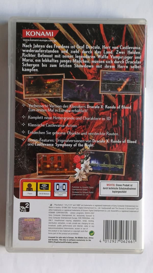 Castlevania: The Dracula X Chronicles, PSP