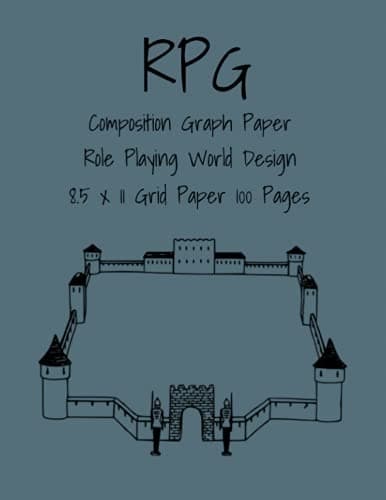 RPG Composition Graph Paper: Role-Playing World Design, 8.5x11 grid paper
