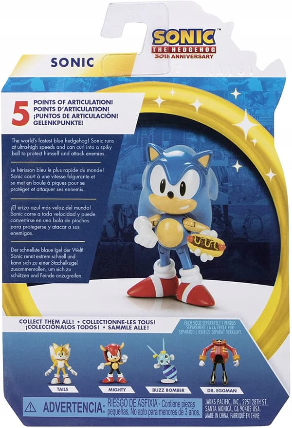 SEGA JAKKS PACIFIC SONIC GO FIGURINE, 6 CM
