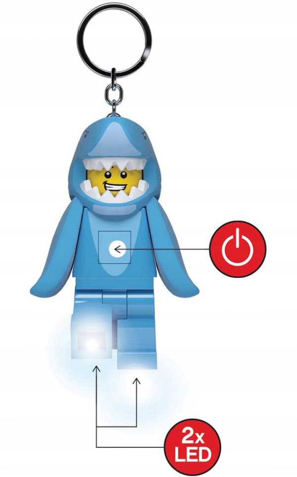 LEGO LED SHARK KEYRING FLASHLIGHT