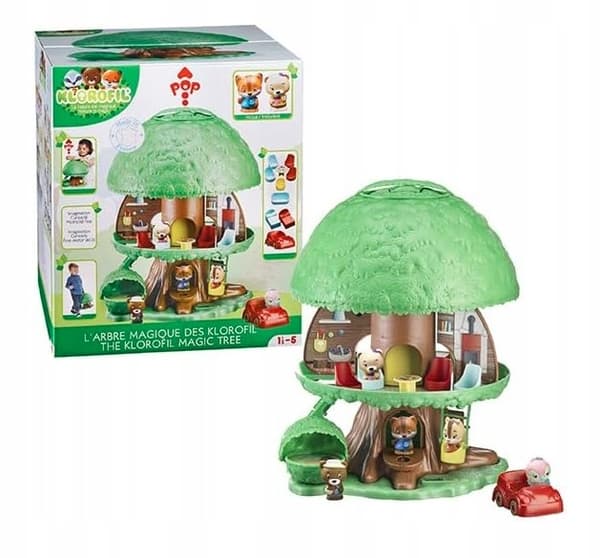 CHLOROPHYLL MAGIC TREE FOLDING HOUSE FIGURINES MOBILE FOLD-OUT PET