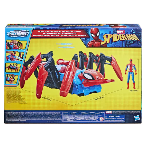 Marvel Spider-Man Crawl 'N Blast Spider Water Web Shooter Set