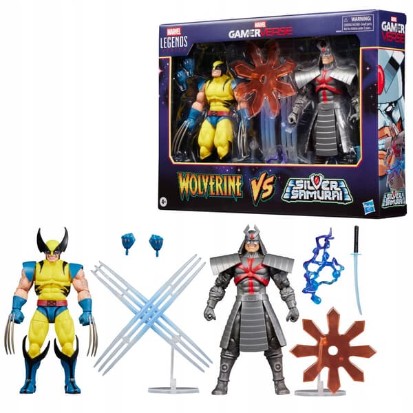 Hasbro Marvel Legends – 15cm Wolverine and Silver Samurai Figure Set