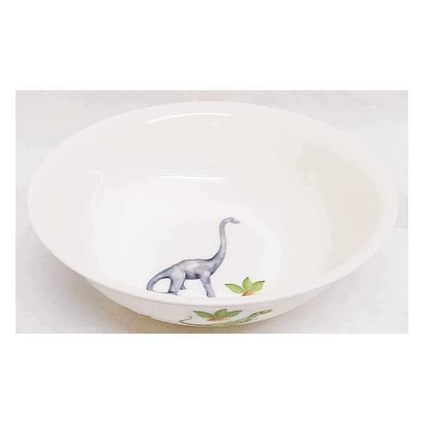 3-piece children’s set – with a dinosaur theme – for everyday use