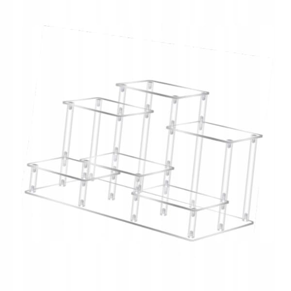 Riser Tiered Display Stand Organiser Small Clear Acrylic Display Shelf
