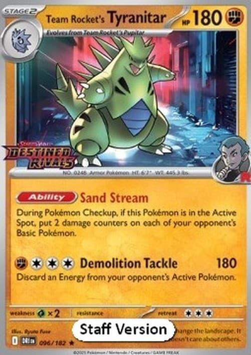 Pokemon Team Rocket's Tyranitar