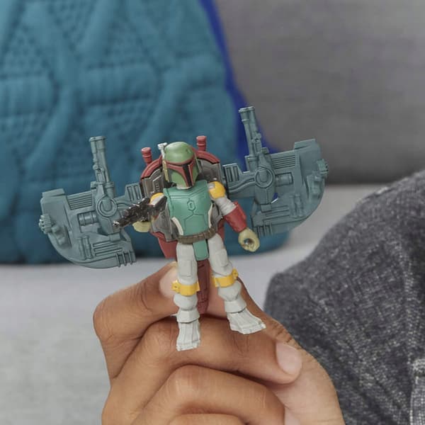 STAR WARS MISSION FLEET BOB FETT FIGURE + BACKPACK