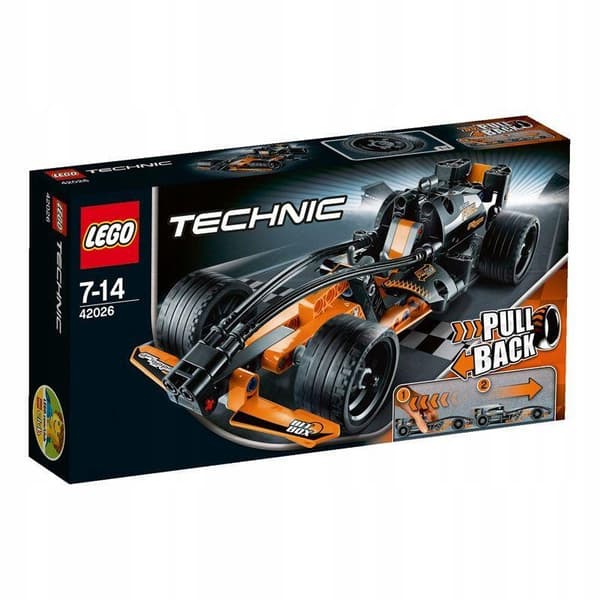 LEGO TECHNIC 42026 Black Road Conqueror Formula Racing Car – Pull-Back – Unique