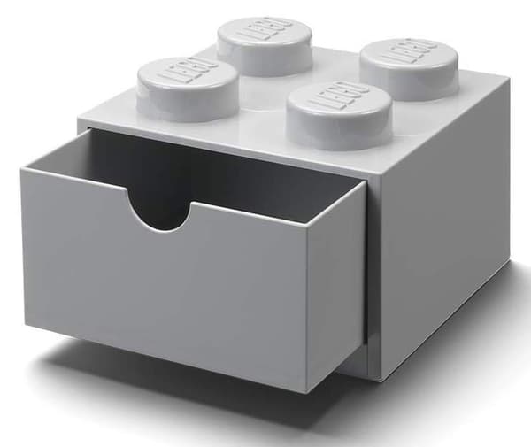 LEGO 4-Drawer Grey Brick Storage Box for Desk NHG