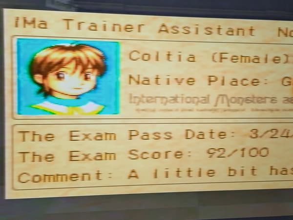 Monster Rancher PSX 3XA