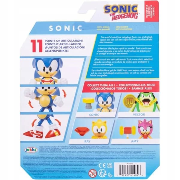 SONIC THE HEDGEHOG CLASSIC SONIC 10cm + JUMPING PLATFORM