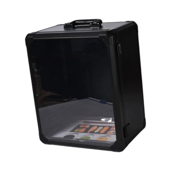 Miniatures Storage case for mini figures Aluminium alloy frame Black