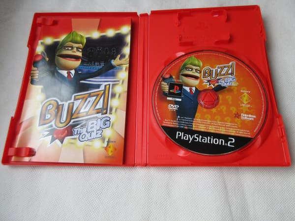 ORIGINAL BUZZ THE BIG QUIZ GAME FOR SONY PLAYSTATION PS2