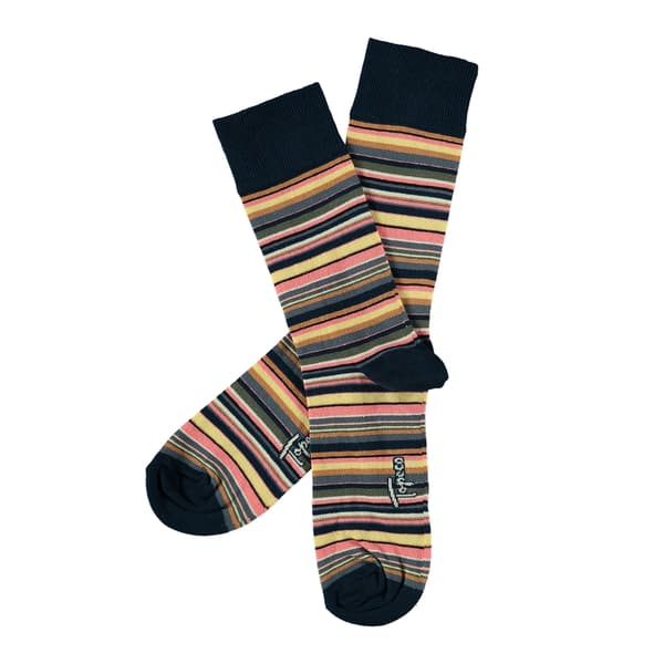 Topeco Strumpa Multistripe, bomull