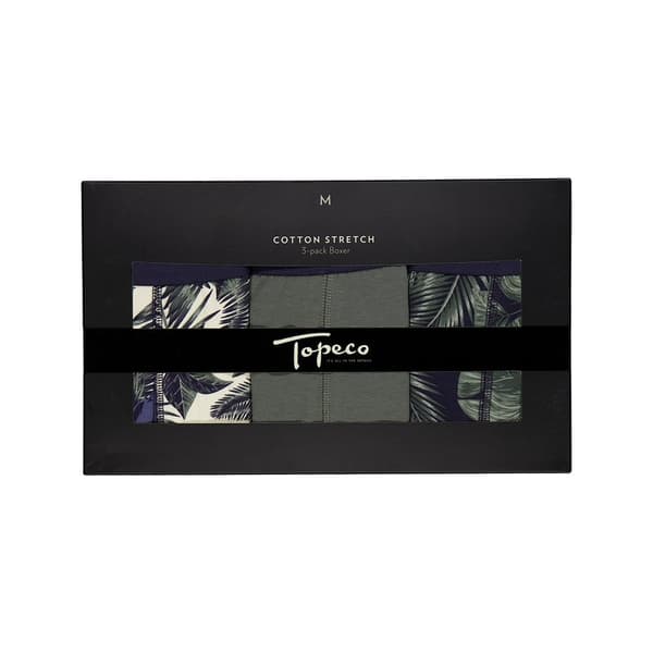 Topeco Regular boxer bomullsstretch 3-pack
