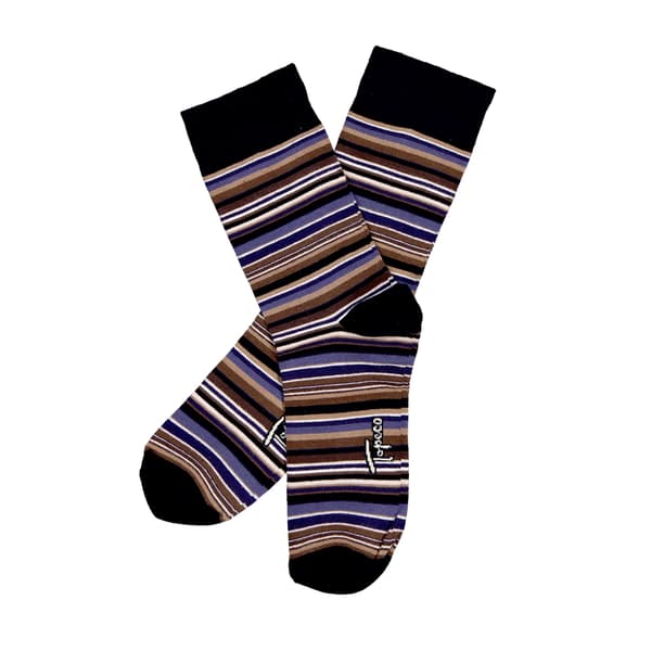 Topeco Strumpa Multistripe, bomull