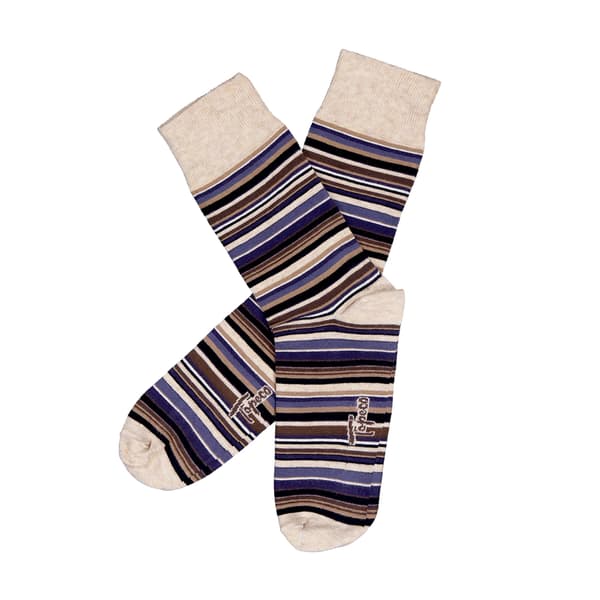 Topeco Strumpa Multistripe, bomull