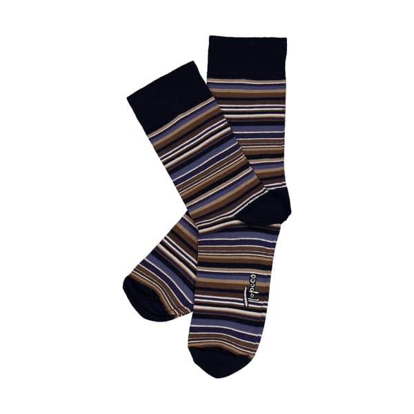Topeco Strumpa Multistripe, bomull